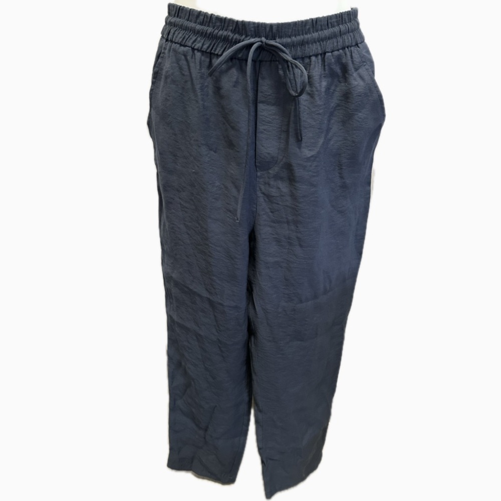 Zara Loose Ankle Length Navy Blue Pants